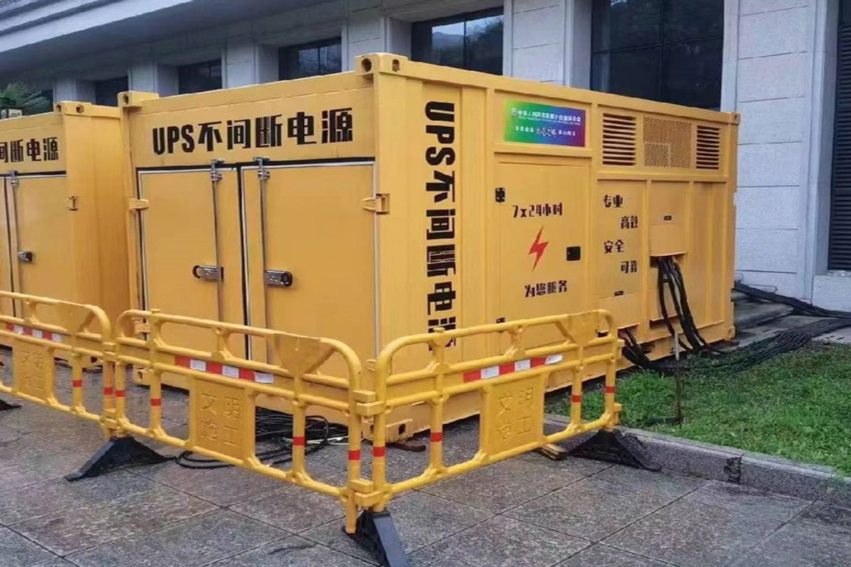 达拉特发电机租赁施工现场