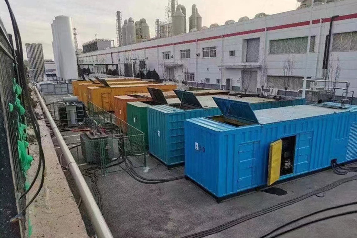 达拉特发电机租赁施工现场